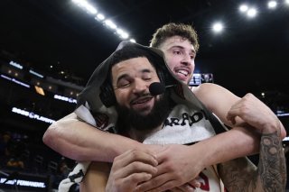 La joie des Rockets, qui pourront jouer un match 7 à domicile face aux Warriors KEYSTONE/AP/Godofredo A. Vásquez